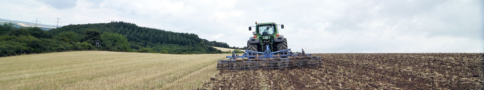 Traktor beim Bearbeiten eines Stoppelackers © Dienstleistungszentren Ländlicher Raum